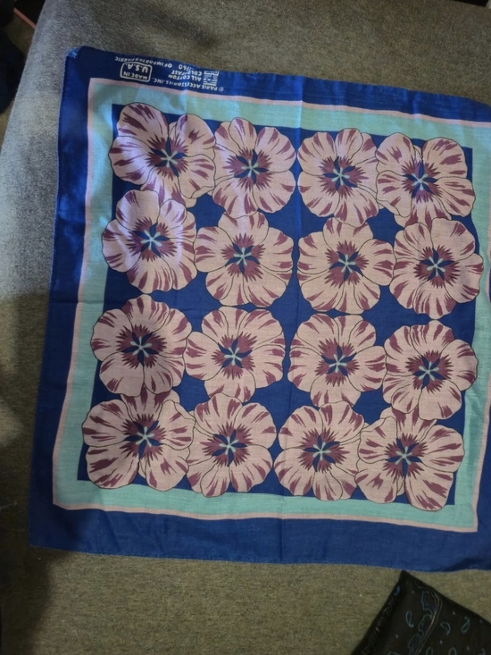 Koret Floral Scarf Blue & Pink